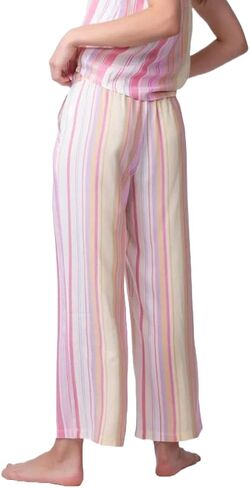 PJ Salvage womens Loungewear Staycation Stripe Cropped Pant in Saudi Arabia