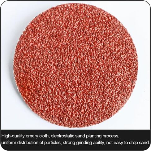 100Pcs 2" inch Sanding Disc Roll Lock R-Type Sandpaper Quick Change Disc Grinding Pad Abrasive Disc (120) in Saudi Arabia