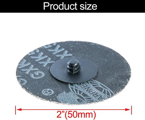 100Pcs 2" inch Sanding Disc Roll Lock R-Type Sandpaper Quick Change Disc Grinding Pad Abrasive Disc (120) in Saudi Arabia
