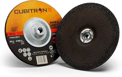 3M Depressed Center Grinding Wheel - Type 27 Premium Metal Grinding Wheel - Quick Change Threaded Hub - For Angle Grinders - 7' x .25' x 5/8-11 Thread - 64319 in Saudi Arabia
