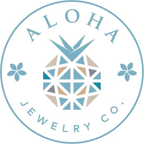 925 Sterling Silver Hawaiian Sunrise Seashell Stud Earrings Koa Wood Larimar Blue Opal Gemstone, Nickel Free Hypoallergenic for Sensitive Skin, Gift Box Included in Kuwait