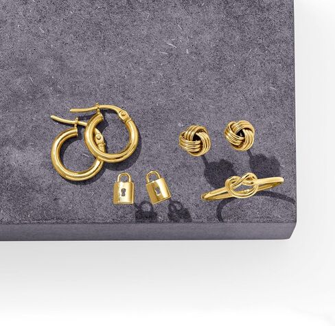 RS Pure by Ross-Simons 14kt Yellow Gold Love Knot Stud Earrings in Saudi Arabia