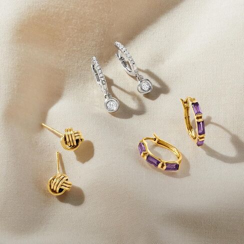 RS Pure by Ross-Simons 14kt Yellow Gold Love Knot Stud Earrings in Saudi Arabia
