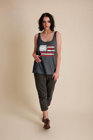 Patriotic Tank Tops Women American Flag Shirt 4th of July Sleeveless Shirts USA Flag Tee Tops in Saudi Arabia