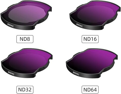 CAPART ND Filters Kit: ND8 ND16 ND32 ND64 for DJI Avata Drone and O3 Air Unit in Saudi Arabia
