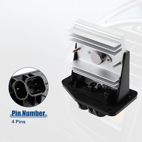 ACROPIX AC سخان منفاخ المحرك المقاوم مروحة التحكم في سرعة وحدة منظم مناسبة لBuick Lesabre 1992-1996 12368389 - حزمة من 1 أسود in Kuwait