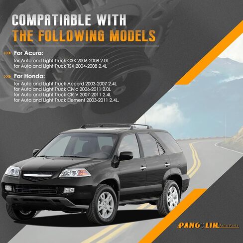 PANGOLIN 13980 المولد 105 أمبير لهوندا أكورد 2003-2007 2.4L، لسيفيك 2006-2011 2.0L، لـ CR-V 2007-2011 2.4L، لـ CSX 06-08، لـ TSX 04-08، استبدل OE 31100-RAA- A01، 31100-RAA-A03، CSD73 in Kuwait