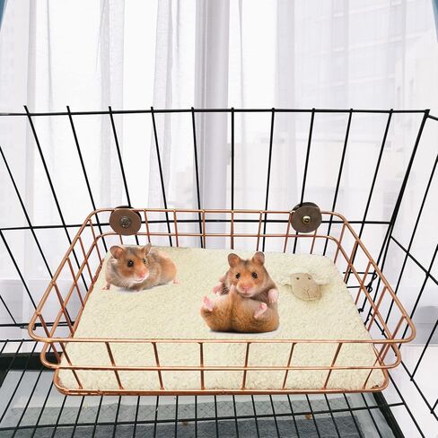 PINVNBY Rat Cage Platform, Metal Ferret Hammock Chinchilla Cage Accessories and Habitats Rat Bed Small Animal Hanging Hammock Chinchilla Toys for Hamster, Guinea Pig, Rat, Sugar Glider(Rose Gold) in Saudi Arabia
