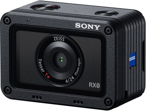 Sony RX0 Ultra-Compact Waterproof/Shockproof Camera DSC-RX0, 64GB Memory Card, 2 x ENEL19 Battery, Case, Card Reader, Corel Photo Software, Flex Tripod, Hand Strap, Memory Card Wallet, and More in Saudi Arabia