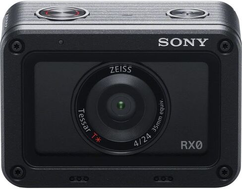 Sony RX0 Ultra-Compact Waterproof/Shockproof Camera DSC-RX0, 64GB Memory Card, 2 x ENEL19 Battery, Case, Card Reader, Corel Photo Software, Flex Tripod, Hand Strap, Memory Card Wallet, and More in Saudi Arabia