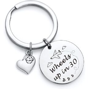 Wheels Up In 30 Gift crime dramas Lover Gift Crime show fans Gift best friend Jewelry Criminal Minds keychain TV Show Lover keychain Crime TV Show Fans jewelry BFF Keychain