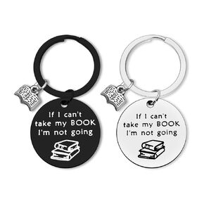 Dabihu 2pcs Book Lovers Gifts Reading Book Club Keychain Reader Writers Graduation Birthday Gifts Bookworm Keychain Bibliophile Gift for Reading Lover Book Jewelry Christmas Bookworm Gifts for Teens
