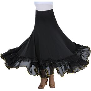 ZLTdream Waltz Dancing and Ballroom Dance Long Swing Party Skirt