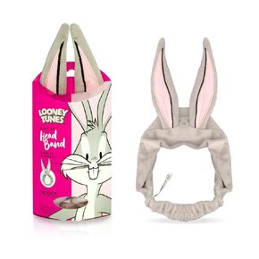 MAD Beauty Looney Tunes Bugs Bunny Make-Up Headband, Keeps Hair Neatly Tucked Away Out of Face, Comfortable, Soft Costume Headband, Use While Doing Make-Up, Applying Creams, or Face Masks