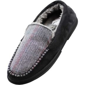 NORTY Moccasin Slippers for Men - Indoor and Outdoor Slip-On Shoes - Perfect for Lounging and Walking Around the House in Kuwait