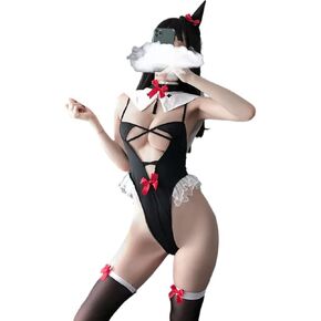 SINROYEE Lady's Japanese Anime Cosplay Outfit Witch Dress Costume Sexy Witch Lingerie For Women Naughty Sexy Kimono
