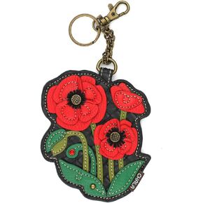 CHALA Coin Purse/Key Fob - Red Poppy