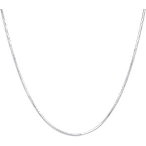Verona Jewelers Sterling Silver 1MM, 1.5MM Italian 8 Sided Diamond Cut Snake Necklace Chain- Diamond Cut Silver Necklace, 925 Sterling Silver Necklace, Necklace for Pendants,