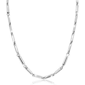 JEROOT Titanium Steel Magnetic Necklace for Women Men Unisex, 6 Ultra Strength Column Magnetic Necklace for Neck Shoulder and Back, Necklace with Jewelry Gift Box