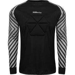 Goalkeeper Jersey Chest Padded Goalie Shirt for Adult/Kids Soccer Elbow Padded Youth/Adult Sizes Long Sleeve…