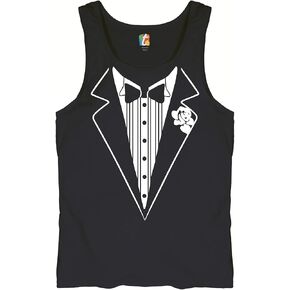 Tuxedo Funny Tank Top Funny Birthday Party Classic Humor Tux Men's Sleeveless in Kuwait