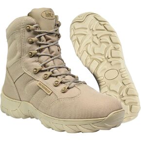 Wolf Work Boot | Insulated Waterproof Canvas | Oil Resistant | Non-Slip Rubber Sole | Padded Ergonomic Collar