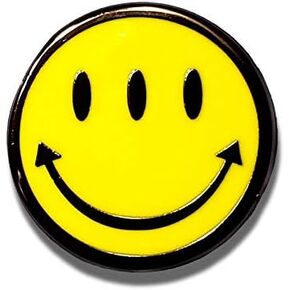 Smile Face pin Hard Enamel Pin Badge Hippie Gift for Transmetropolitan Man Woman