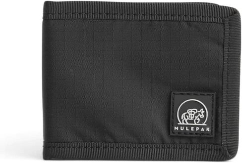 Ultra Slim Nylon Mens Wallet – Durable Bifold Wallets for Men with Money Compartments, ID Window and Card Holder - Premium Wallet for Protection - Travel Safe Men's Wallet - Black in Saudi Arabia