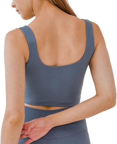 Sports Bras for Women Removable Padded Seamless Workout Running Yoga Tank Top in Saudi Arabia