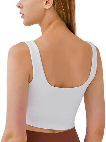 Sports Bras for Women Removable Padded Seamless Workout Running Yoga Tank Top in Saudi Arabia