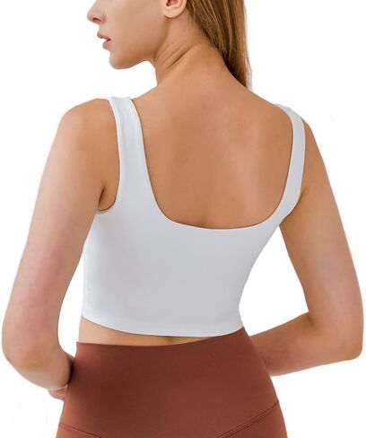 Sports Bras for Women Removable Padded Seamless Workout Running Yoga Tank Top in Saudi Arabia