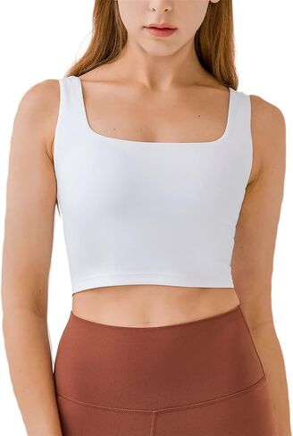 Sports Bras for Women Removable Padded Seamless Workout Running Yoga Tank Top in Saudi Arabia