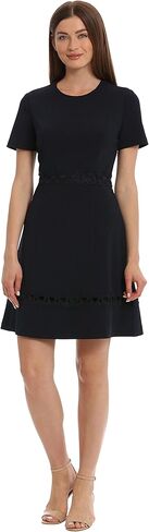 Maggy London Women's Sophisticated Fit and Flare Dress with Trim Details Event Occasion Guest of in Saudi Arabia