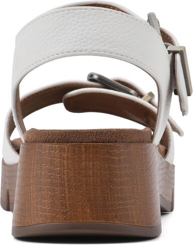 WHITE MOUNTAIN Women's Leftmost Platform Sandal in Kuwait
