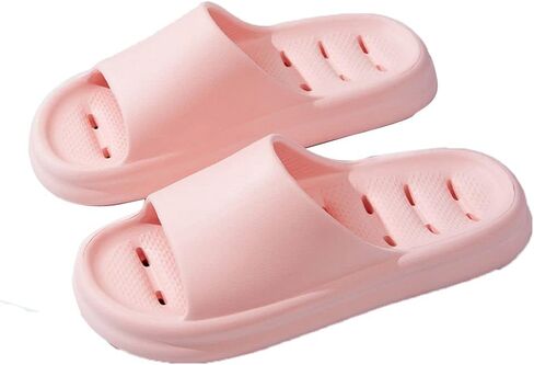Jpapo inerfe Men's and women's comfortable silent non-slip slippers, massage foam silent shower shoes, indoor and outdoor thick-soled open-toe foot support sandals in Saudi Arabia