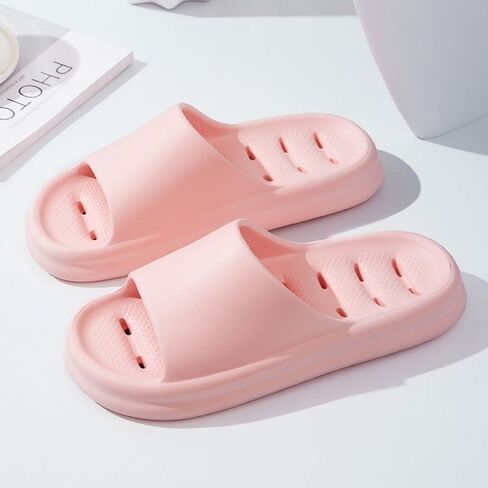 Jpapo inerfe Men's and women's comfortable silent non-slip slippers, massage foam silent shower shoes, indoor and outdoor thick-soled open-toe foot support sandals in Saudi Arabia