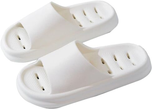 Jpapo inerfe Men's and women's comfortable silent non-slip slippers, massage foam silent shower shoes, indoor and outdoor thick-soled open-toe foot support sandals in Saudi Arabia