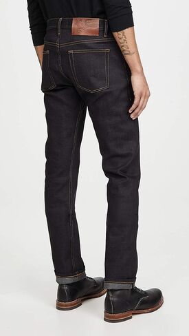 بنطلون جينز رجالي من Denim مطبوع عليه Weird Guy Denim من Naked & Famous Denim أزرق in Kuwait