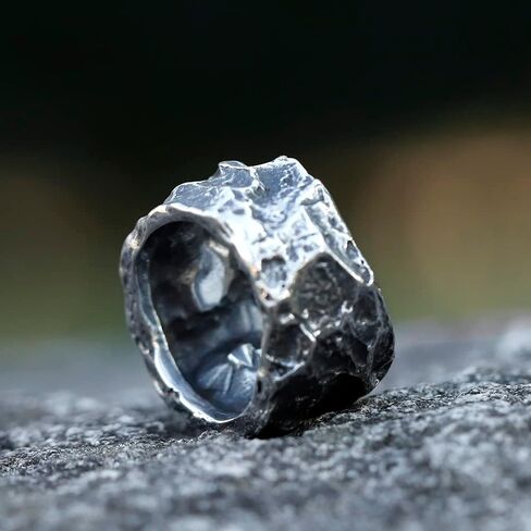 Sinoyp Skull Rings الفولاذ المقاوم للصدأ مجوهرات منفعل خاتم الموت مكتنزة للرجال in Saudi Arabia