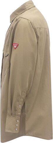 TICOMELA FR Shirts for Men Flame Resistant/Fire Retardant Shirt NFPA2112 7.5oz Men's Welding Shirt in Kuwait