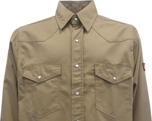 TICOMELA FR Shirts for Men Flame Resistant/Fire Retardant Shirt NFPA2112 7.5oz Men's Welding Shirt in Kuwait