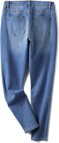 Plus Size Skinny Jeans for Women High Waist Pencil Women Jeans Full Length Mom Stretchy Slim Pants in Saudi Arabia
