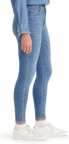 بنطلون جينز Levi's نسائي 720 عالي الارتفاع فائق النحافة (متوفر أيضًا بمقاس إضافي)، (جديد) Animal Kingdom، 26 شورت in Saudi Arabia