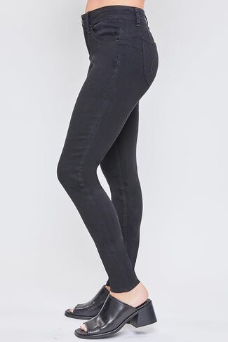 YMI Womens Wannabettabutt Mid-Rise Skinny Jean Made with Recycled Fibers in Saudi Arabia