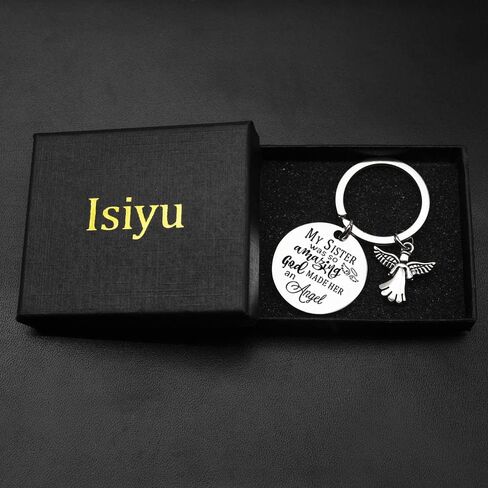 Sister Memorial Gift Keychain Keyring Sympathy Keychain Keyring Gift - Thank You for Being My Sister Keychain for Women from Brother for Christmas Birthday Friendship Friends Men Brother Birthday Gift in Saudi Arabia