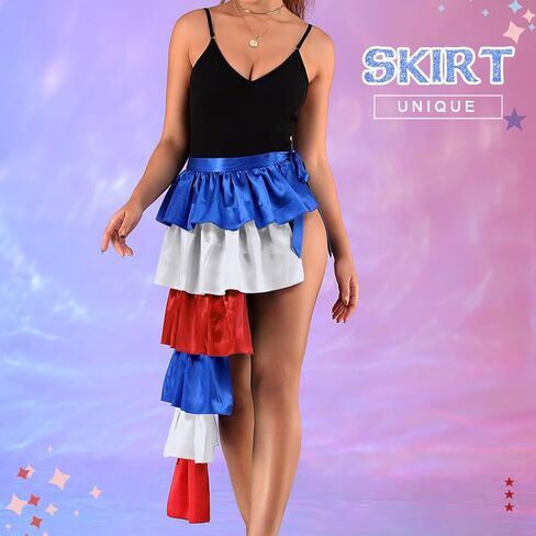 تنورة Kakaco Tie-on Bustle تنورة ذات طبقات للبطن وتنورة طويلة للحفلات للنساء والفتيات in Kuwait