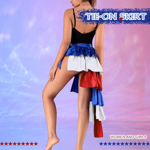 تنورة Kakaco Tie-on Bustle تنورة ذات طبقات للبطن وتنورة طويلة للحفلات للنساء والفتيات in Kuwait