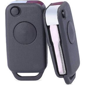keyless Entry Remote car Key fob Shell Case 1 Button for Benz C E ML S HU64 Blank Blade
