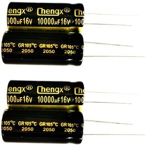 10000uF 16V 16X30 +/-20% -40 to +105°C 5PCS Aluminum Electrolytic Capacitors,10000uF 16V Capacitor,10000uF Capacitor,16V Capacitor,10000uF Capacitor 16V,16V 10000uF Capacitor