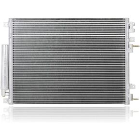 A/C Condenser - Pacific Best Inc. Fit/For 3880 05-10 Chrysler 300/Dodge-2.7L/3.5L/3.6L/5.7L/6.1L 11-23 300 Sedan, Dodge Challenger, Charger, 8Cy 6.4L - With Receiver & Dryer, Transmission Oil Cooler